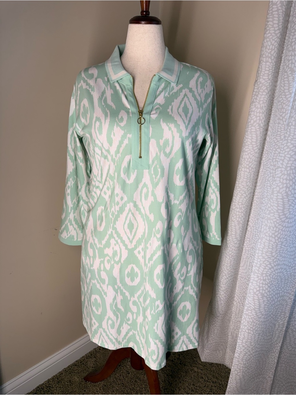 Spartina 449 Cream and Mint Tunic Dress